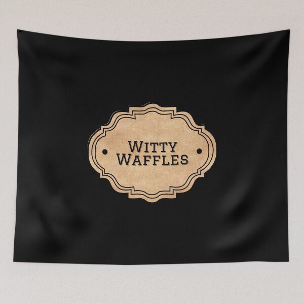 Item preview, Witty waffles kitchen pantry label designed and sold by dannyjar.