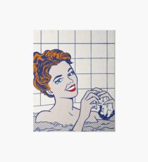 Woman in Bath (Lichtenstein) Art Board