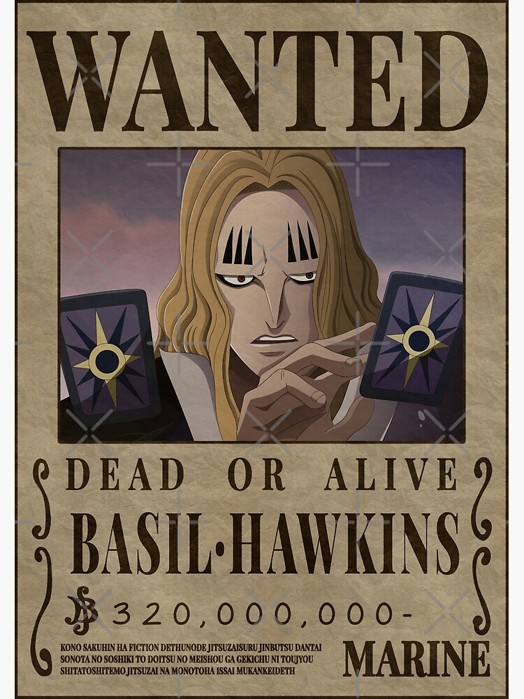 Lámina fotográfica «Basil Hawkins Wanted Poster One Piece» de