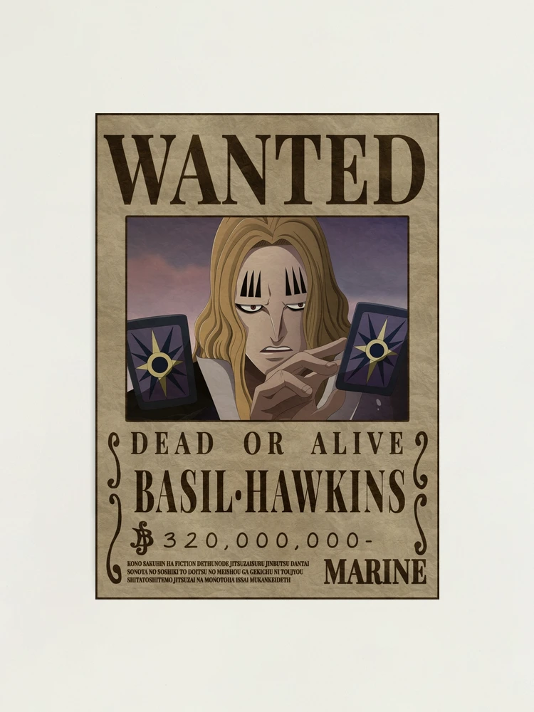 Basil Hawkins Wanted Poster One Piece