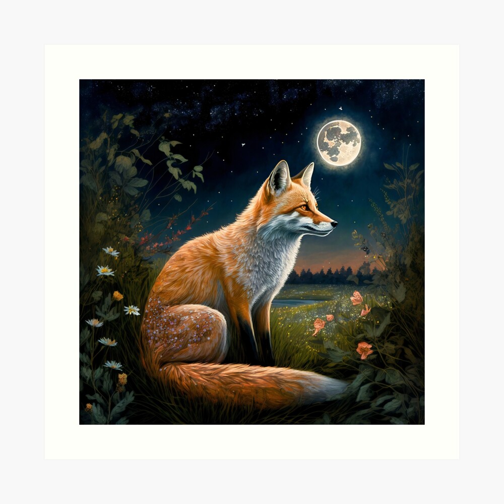 Fox In The Moonlight\