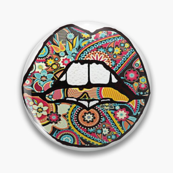 Item preview, Geometric Pattern Overlaying Lips designed and sold by natnat7w.