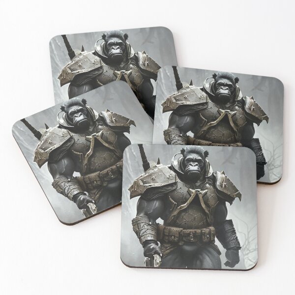 Item preview, Gorilla warrior guard designed and sold by WildMountainArt.