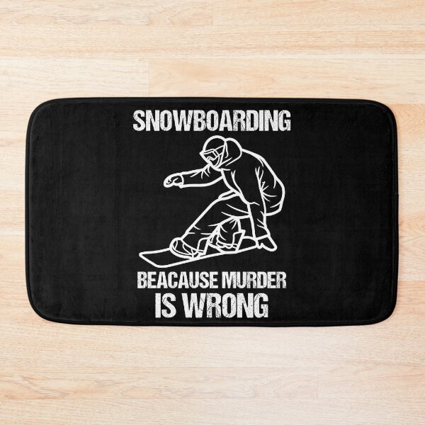 Item preview, snowboarding because murder is wrong shirt designed and sold by DesignsByTaila.