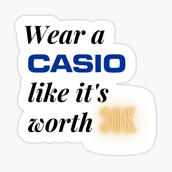 Gold Casio A700 Sticker for Sale by RadDadArt