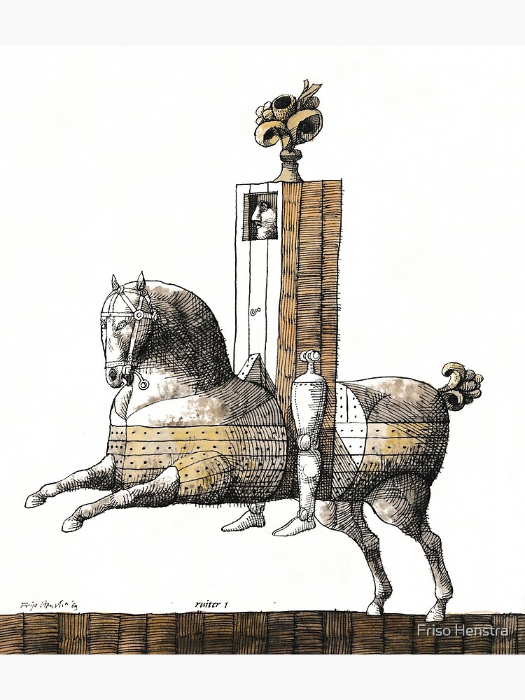Thumbnail 3 of 3, Photographic Print, Riding a horse designed and sold by FrisoHenstra.