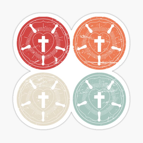 Item preview, Retro Martin Luther Roses | Lutheran Design designed and sold by Jam Jar.