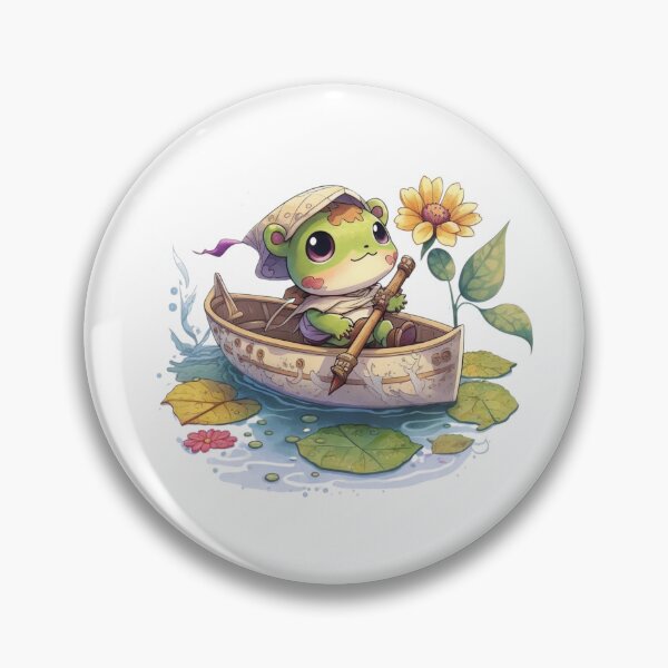 Item preview, Frog Rower designed and sold by Cute Critters Stickers.