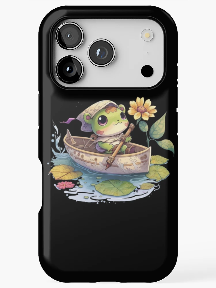 Thumbnail 1 of 4, iPhone Case, Frog Rower designed and sold by Cute Critters Stickers.