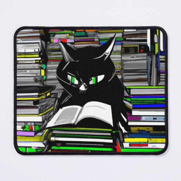 Item preview, The Furry Bookworm: A Cat's Stacked Reading Habits designed and sold by akanahdyer.