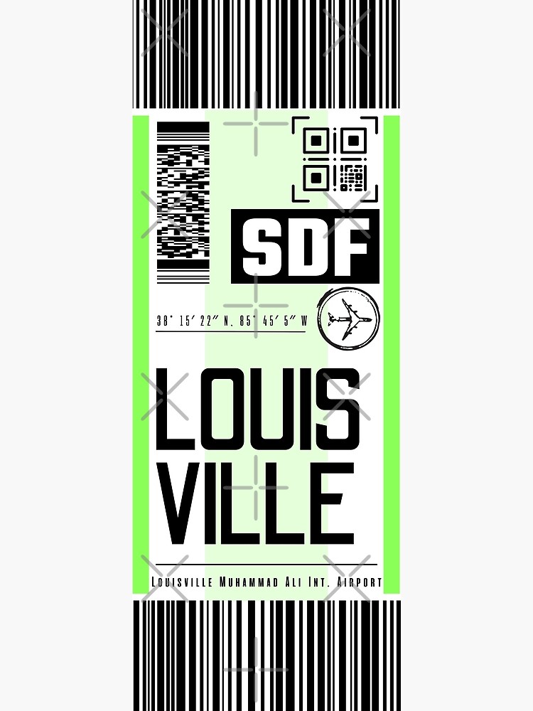 Louisville (SDF) Airport // Sunset Baggage Tag - Louisville