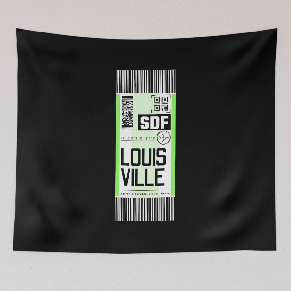 Item preview, LOUISVILLE SDF classic luggage tag flight stickers designed and sold by LeddsoDello.