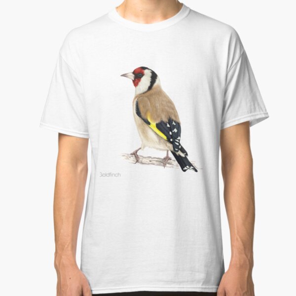 Detailed Goldfinch Bird Illustration Classic T-Shirt