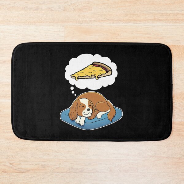 Item preview, Cavalier King Charles Spaniel dreaming about Cheese Pizza designed and sold by DoggieDelights.