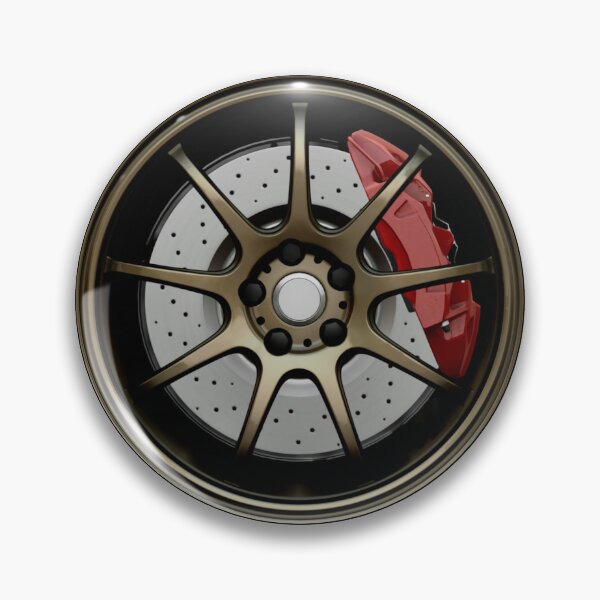 Item preview, Bronze JDM lightweight wheel with red caliper designed and sold by ApexFibers.