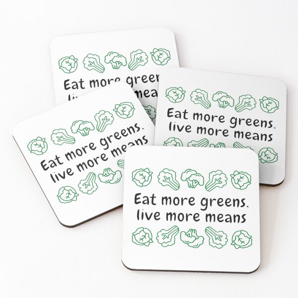Item preview, Eat more greens, live more means designed and sold by SzafaAlladyna.