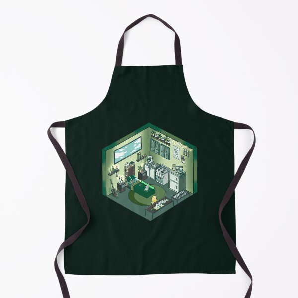Item preview, Isometric room- Green dark academia designed and sold by ReinaMer.