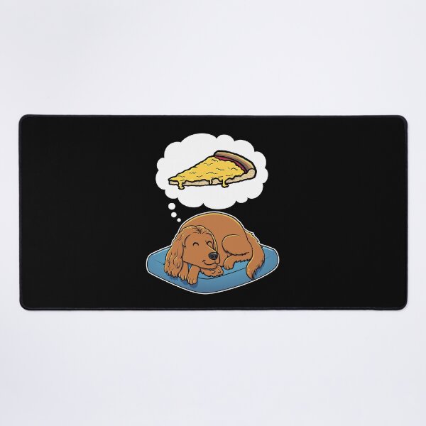 Item preview, English Cocker Spaniel dreaming about Cheese Pizza designed and sold by DoggieDelights.