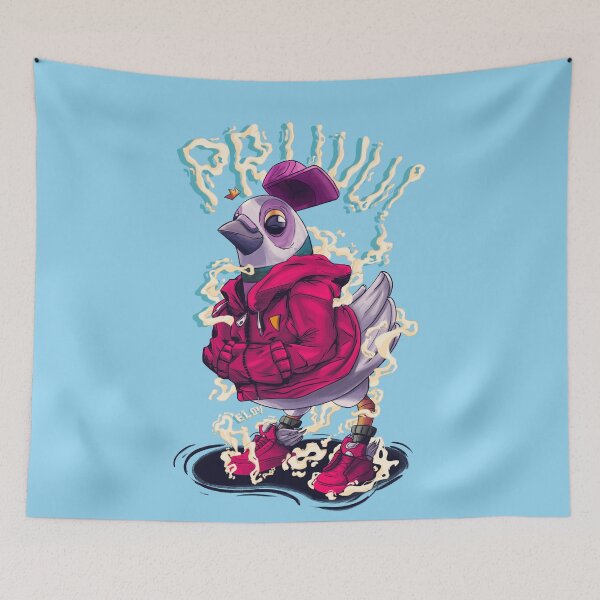 Item preview, Just a pigeon in a sweatshirt designed and sold by Eloyillustra.