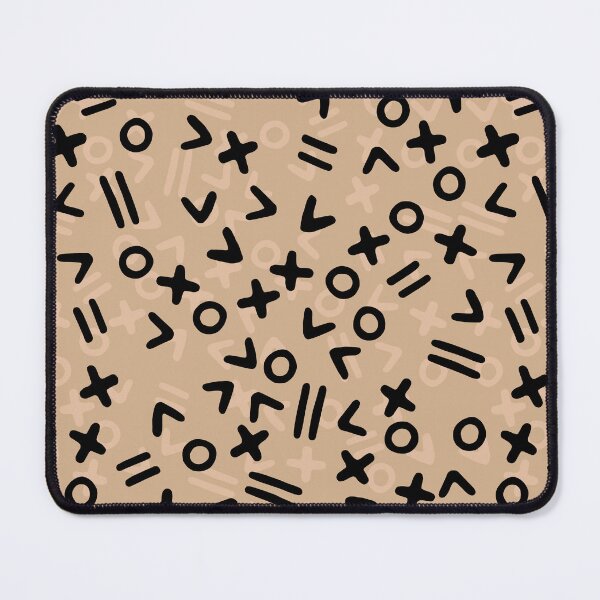 Item preview, Tan & Black Geometric Shapes 1980s 1990s Gen X designed and sold by GypsyGoonDesign.