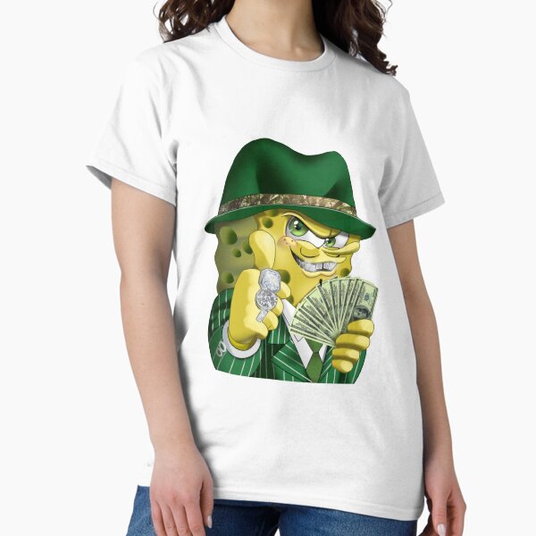 Vista previa del artículo con la obra «Bob esponja gángster», diseñado y vendido por WowMonkey03.