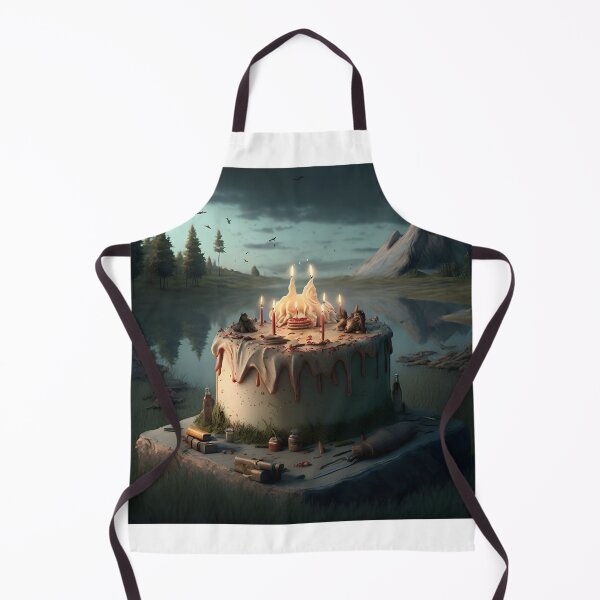 Item preview, Birthday cake insane outdoor scene designed and sold by ArtShanth.