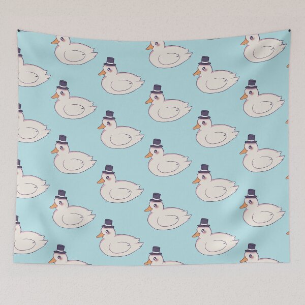 Item preview, Duck with top hat cute designed and sold by Pinkalpacax.