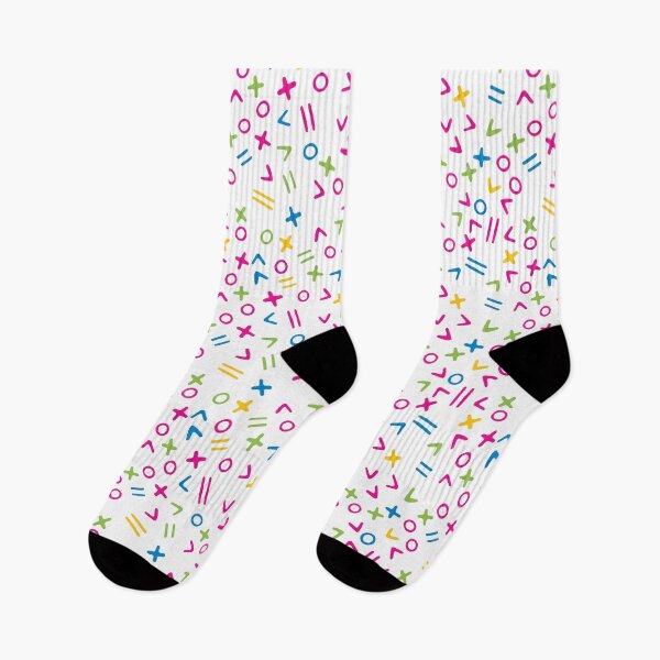 Item preview, Neon on White Geometric Shapes 1980s 1990 Gen X designed and sold by GypsyGoonDesign.