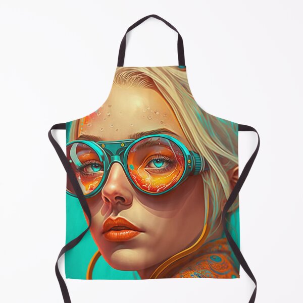 Item preview, Woman Wearing Goggles, Pop Art, Wall Art designed and sold by BySpinny.