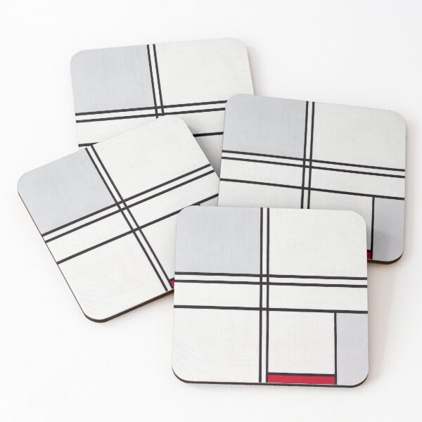 Item preview, Composition (No. 1) Gray-Red (1935) by Piet Mondrian designed and sold by BossyCatHome.