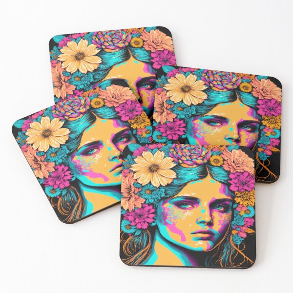 Item preview, Girl and Flower Pop Art: Add a Modern Twist to Your Wall Décor #MODEL 4 designed and sold by Thewallart.
