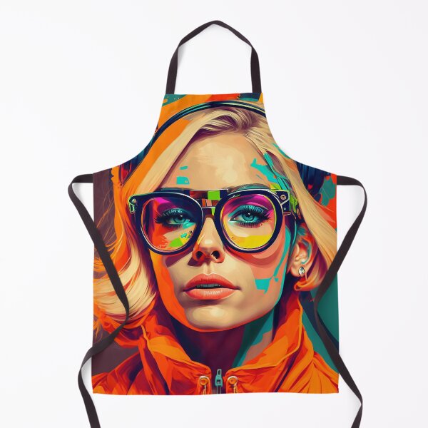 Item preview, Woman Wearing Goggles, Pop Art, Wall Art designed and sold by BySpinny.