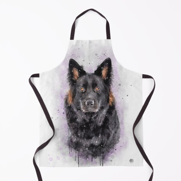 Item preview, Old German Shepherd watercolor art designed and sold by PetsArt.