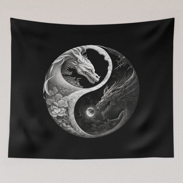 Item preview, Yin Yang Dragonettes designed and sold by mrchavish.