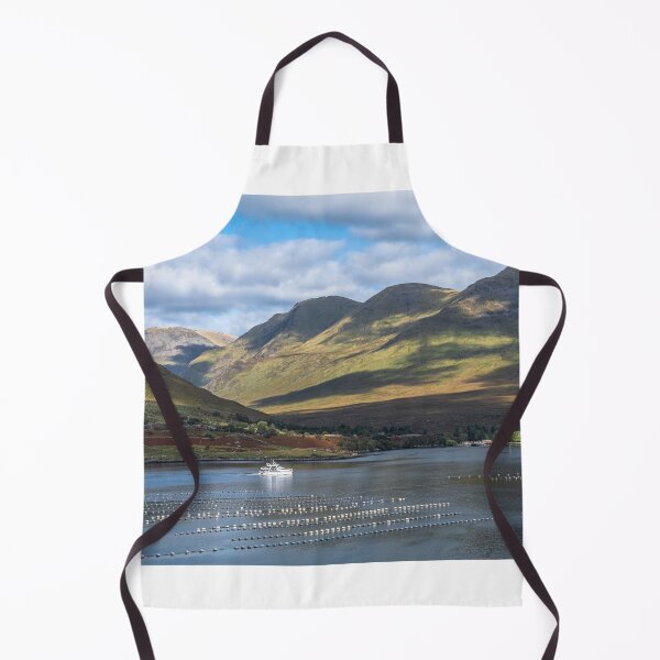 Item preview, A ship sailing in an Atlantic bay between majestic mountains in Connemara, Hillary Fjord, County Galway, Ireland designed and sold by AlbertMi.