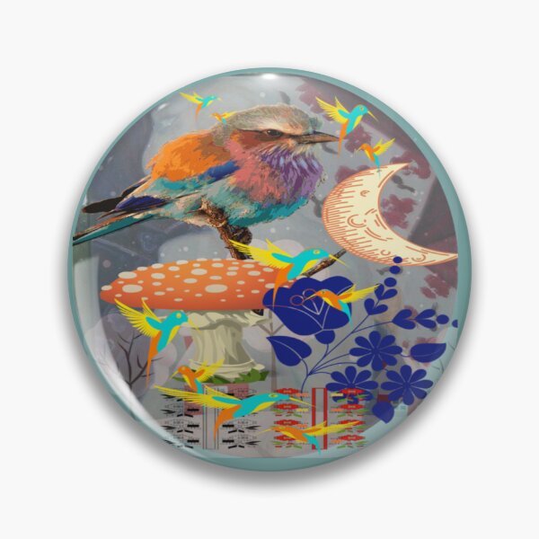 Item preview, birdy naive folk art designed and sold by Aquila Light Pictures.