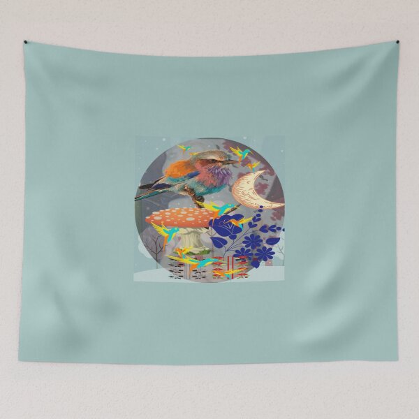 Item preview, birdy naive folk art designed and sold by Aquila Light Pictures.