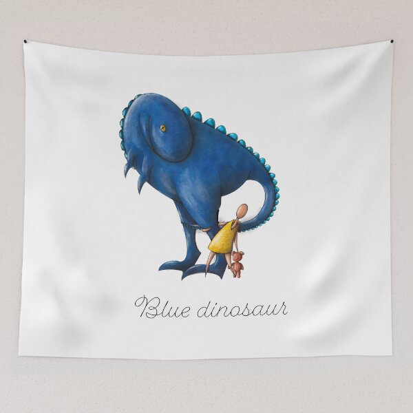 Item preview, Blue Dino (English text) designed and sold by Ansalart.