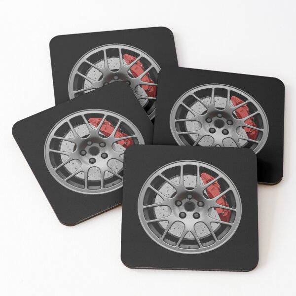 Item preview, Gray German racing wheel with red caliper designed and sold by ApexFibers.