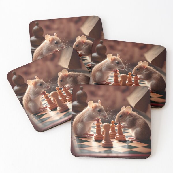 Item preview, Mice Playing Chess designed and sold by LukeAiWalker.
