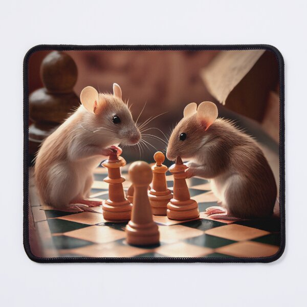 Item preview, Mice Playing Chess designed and sold by LukeAiWalker.