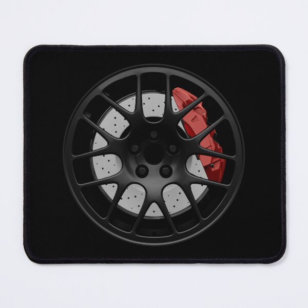 Item preview, Black German racing wheel with red caliper designed and sold by ApexFibers.