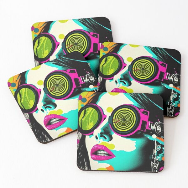 Item preview, Woman Wearing Goggles, Pop Art, Wall Art designed and sold by BySpinny.