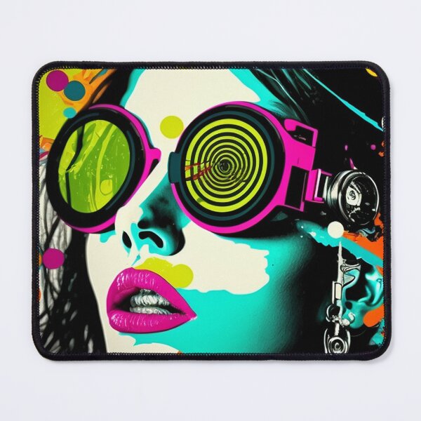 Item preview, Woman Wearing Goggles, Pop Art, Wall Art designed and sold by BySpinny.