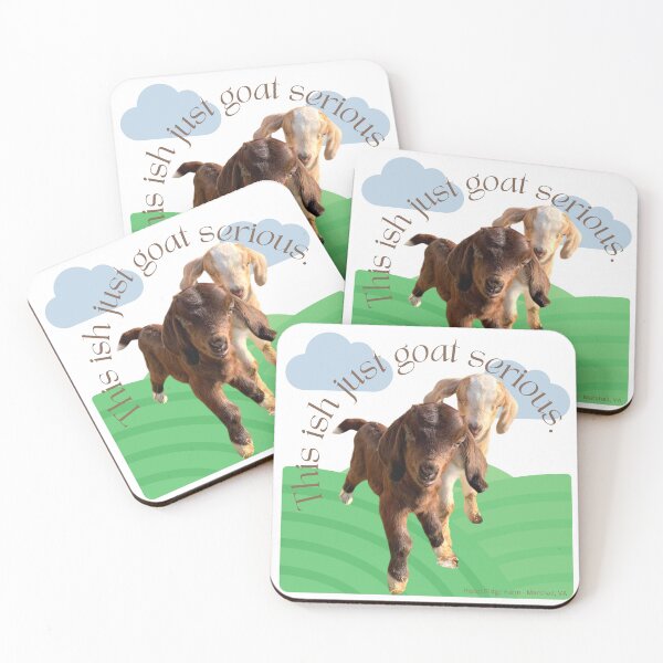 Item preview, Goat Serious | Cute Goats | Funny Goats | Goat Puns designed and sold by PistolRidgeFarm.