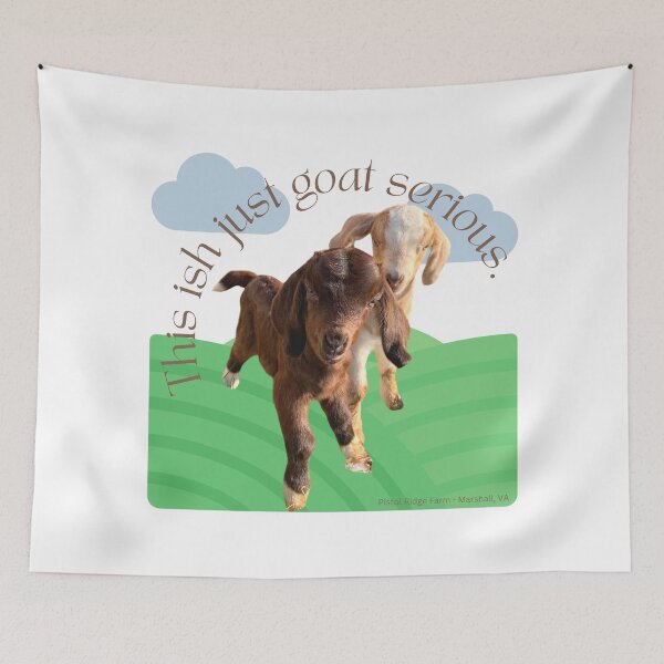 Item preview, Goat Serious | Cute Goats | Funny Goats | Goat Puns designed and sold by PistolRidgeFarm.