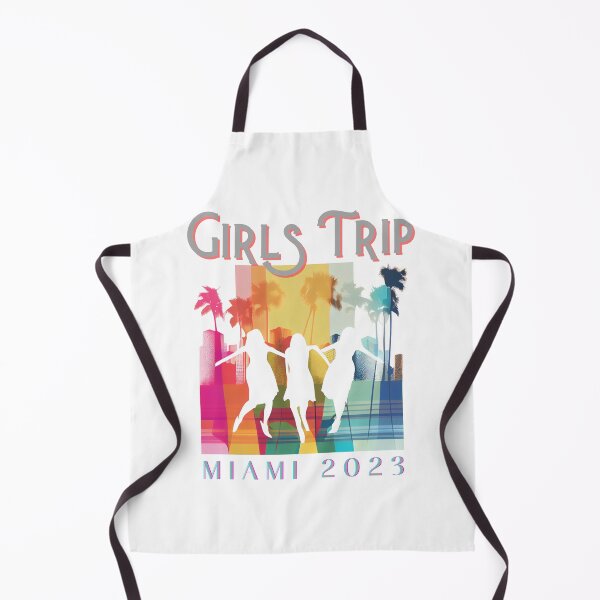 Item preview, Girls Trip, Miami, 2023 - design a visually appealing graphic for a girls trip, featuring a bachelorette party, bridal party celebrating a fun-filled girls weekend in Miami designed and sold by TourDePassion.