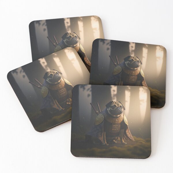 Item preview, Cool Samurai Pug #1 designed and sold by Artistic Pandas.