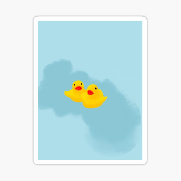 Rubber Duckies Sticker For Sale By Pou C Redbubble