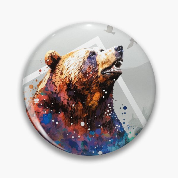 Item preview, Berto the Bear WITH BACKGROUND - Watercolor Animal Series designed and sold by Bolg3r.